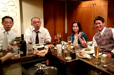 安田さんを囲んでの食事会